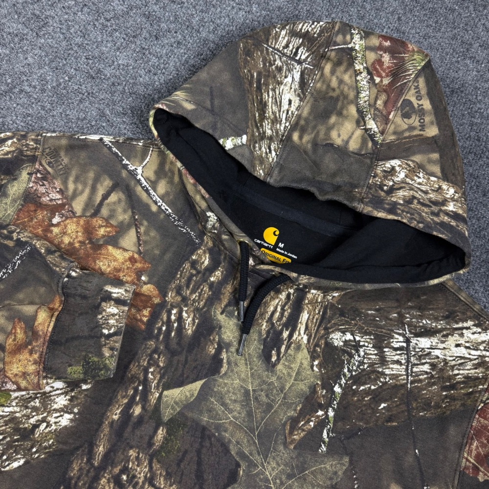 Carhartt Mens Mossy Oak Camo Graphic Sleeve Hoodie M Original Fit 101763-340